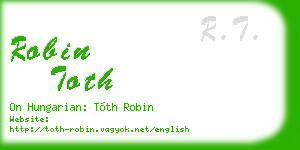 robin toth business card
